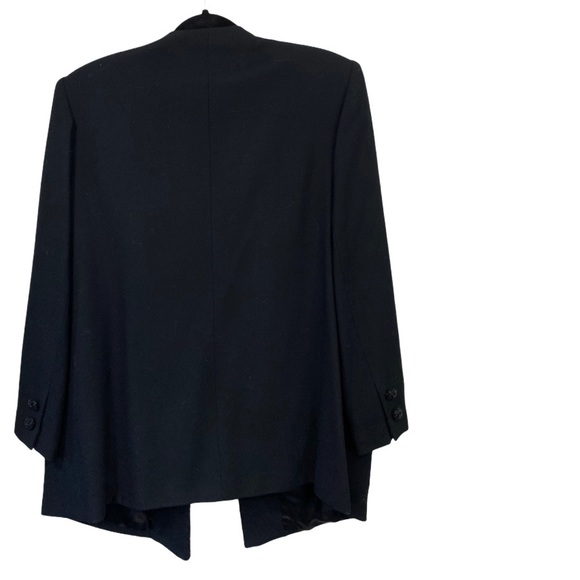 Nolan Miller Vintage oversized wool jacket open blazer detailing womens 14 - Picture 4 of 8